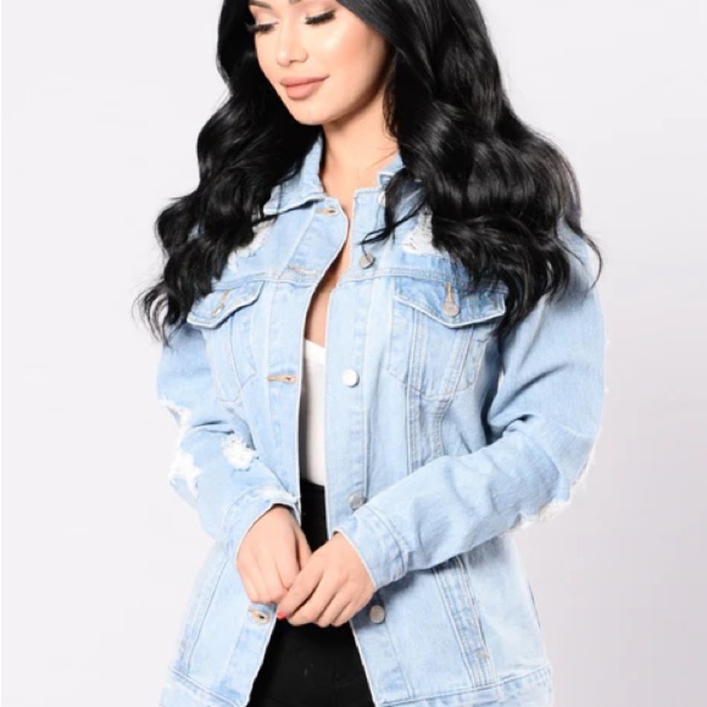 Fashion Nova Blue Jean Jacket Classic Style